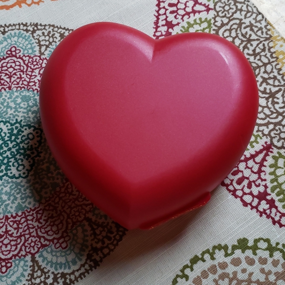 Tupperware heart shaped Container